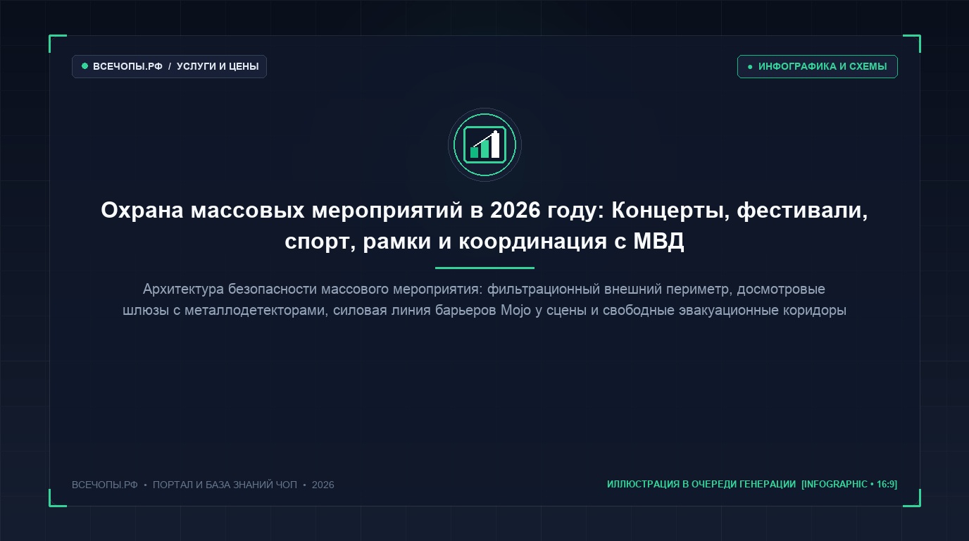 Тактическая схема расстановки постов охраны и зонирования массового мероприятия
