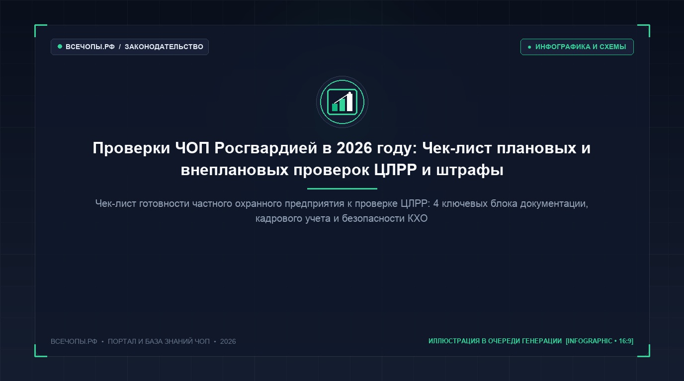 Чек-лист подготовки к проверке ЦЛРР Росгвардии