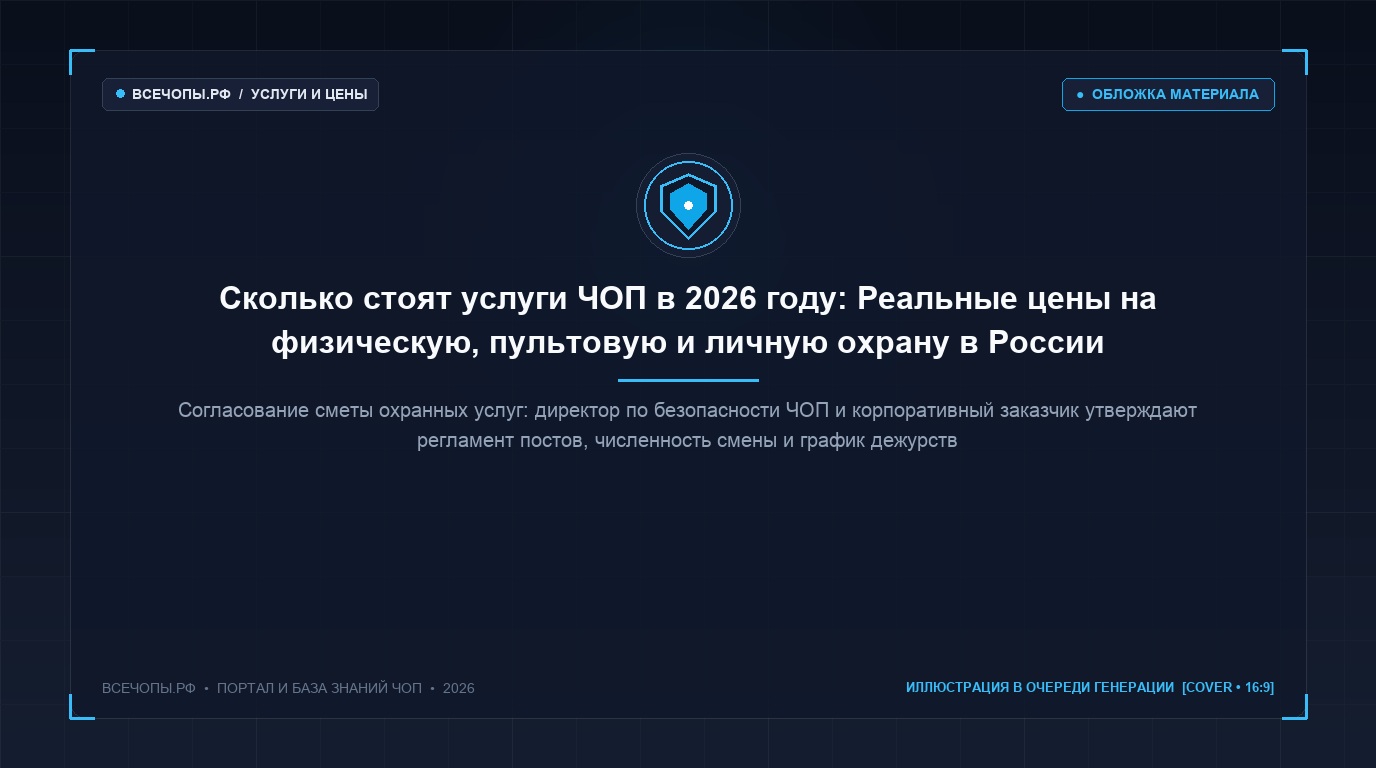 Согласование сметы охранных услуг между корпоративным заказчиком и директором ЧОП