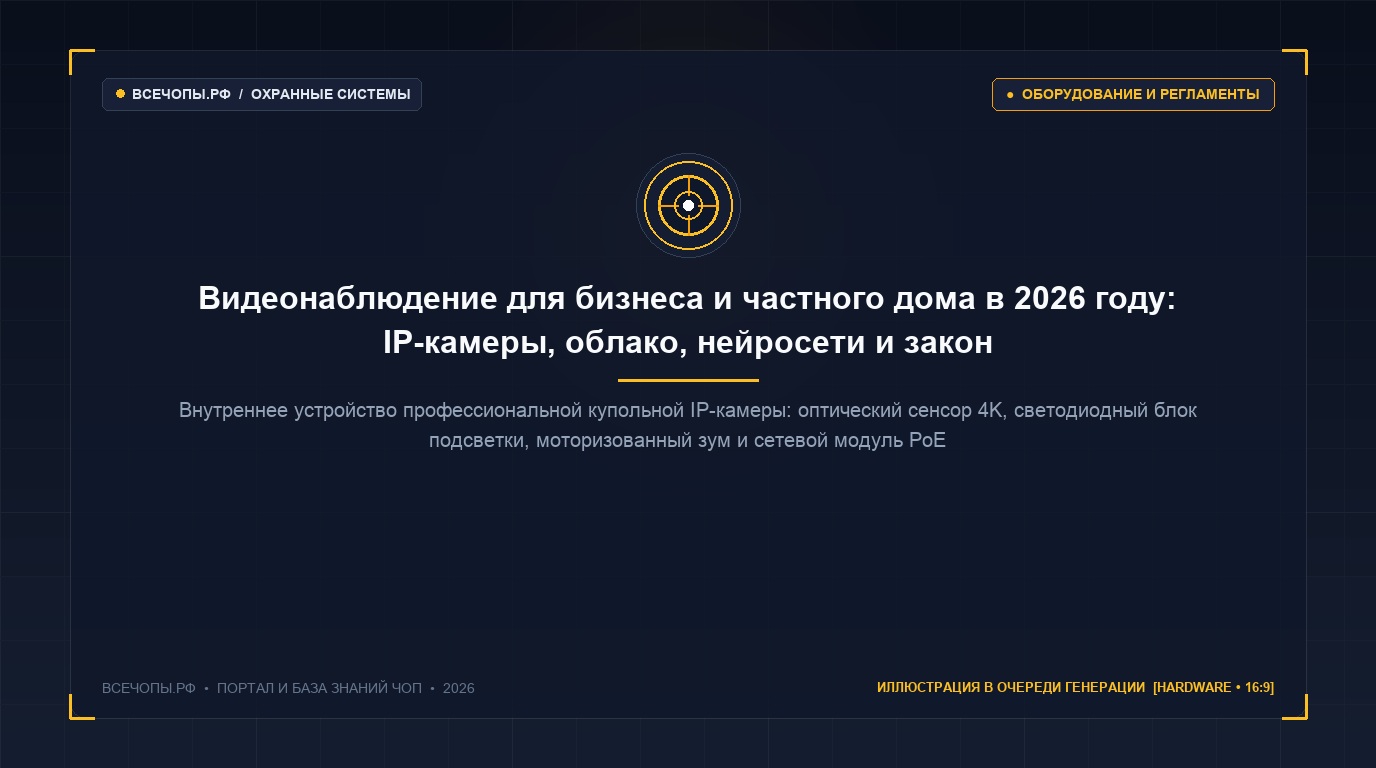 Уличная антивандальная купольная IP-камера в разобранном виде: матрица 4K, вариофокальный объектив и плата PoE